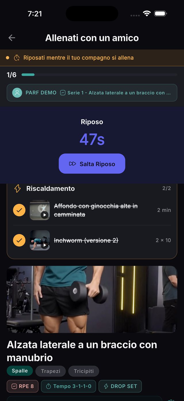Recupero mentre il tuo compagno si allena